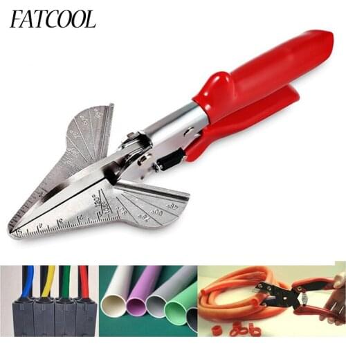 FATCOOL 45-120 Deg Multi Angle Mitre Trunking Scissor Wire Duct Cutter PVC PE Plastic Pipe Cutting Mitre Trim Cutter