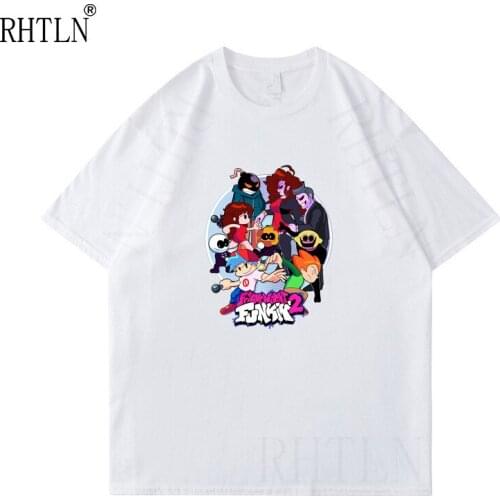 Friday Night Funkin 3D Spring Summer Preppy Style Men/Women Street Clothes T-shirt Hip hop Punk Style Kawaii Retro Innovation