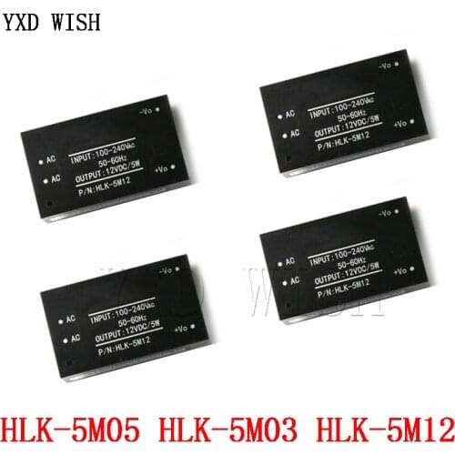 HLK-5M05 HLK-5M03 HLK-5M12 5W AC-DC 220V to 12V/5V/3.3V Buck Step Down Power Supply Module Converter AC-DC