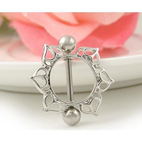 1pc Lady Nipple Rings Breast Ring Sexy Stainless Steel Piercing Ring Adult Games