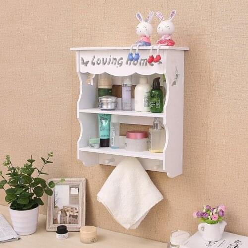Creative Simple Bathroom Rack Wall-Mounted Punch-Free Bathroom Towel Rack Toilet Sink Cosmetics Wall-Mounted Storage Rack