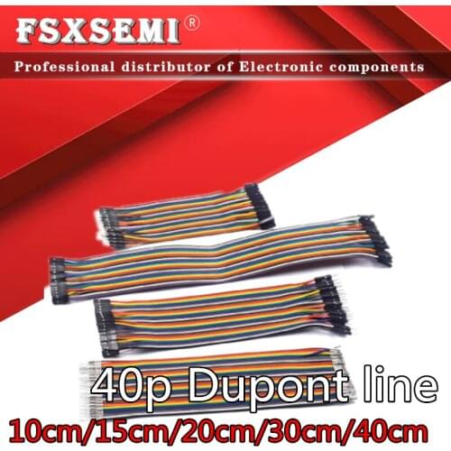 40P Dupont line ALL SERIES Rainbow Cable connection 10cm 15cm 20/21cm 30cm 40cm Male to Male Famale to Famale Famale to Male