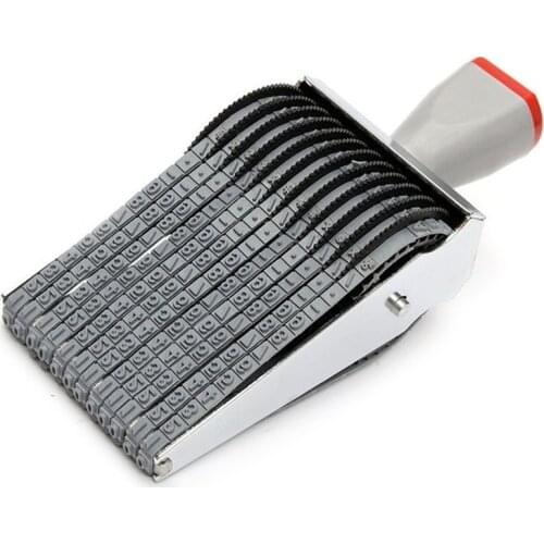 Multipurpose 12 Digit Alphabet Rolling Rubber Stamp English Letter Number Emboss Diy Scrapbooking Roller Stationery