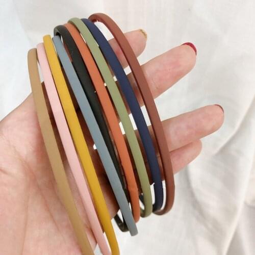Fashion Frosted Hairbands For Women Resin Hair Hoop Bands Korean Plastic Headbands Headwear Anti-Slip Hair Accessories
