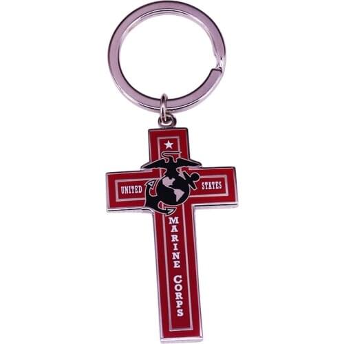 US Marine Corps Cross Keychain