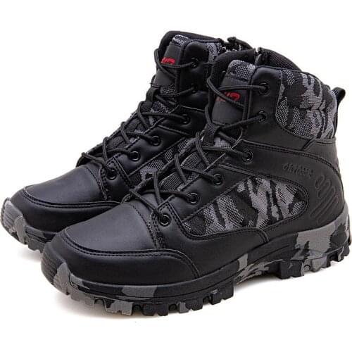 New Men Desert Military Tactical Boots Male Outdoor Waterproof Hiking Shoes Sneakers For Men Non-slip Wear Sports Climbing Shoes