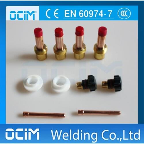 10pcs TIG Torch Consumables Accessories Kit For TIG Welding Torch PTA DB SR WP 17 18 26