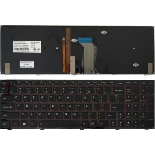 NEW US Keyboard For Lenovo Y590 Y500 Y510P US Laptop Keyboard Blacklight