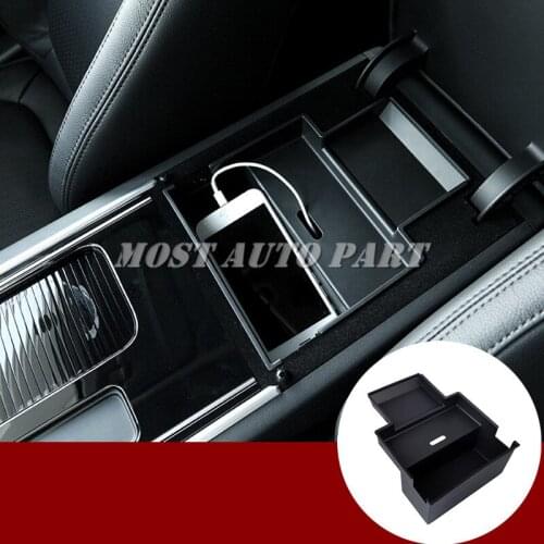 Inner Console Armrest Insert Storage Box Tray For Jaguar F-Pace X761 2016-2019 Car accesories interior Car decoration