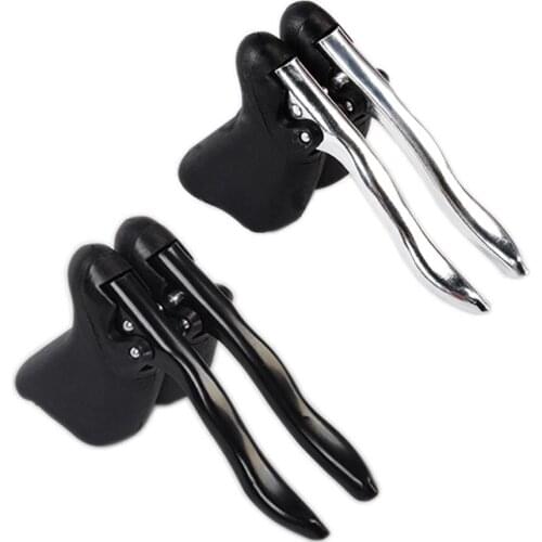 Bicycle Brake Lever Quick Release Racer Road Bike Aluminum Alloy Mechanism with Rubber Hood for 22.2-23.8mm Handlebar Bike parts