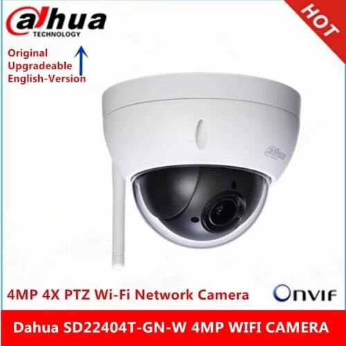 Dahua SD22404T-GN-W WIFI Camera 4MP 4X Zoom PTZ H.265 WDR ICR IVS Face Detect IP66 IK10 Onvif Network CCTV IP Camera
