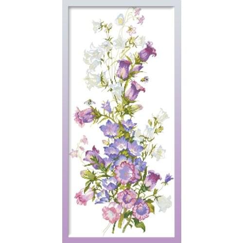 Seasons Flowers Birds Cross Stitch Patterns Embroidery Kits Printed Fabrics Needlework 11CT 14CT DIY Crafts Home Decor Paintings