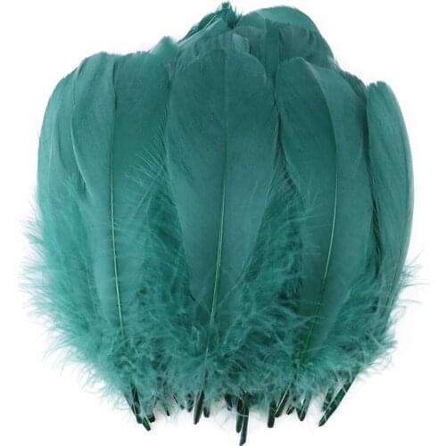 Jasper Color Natural Goose Swan Feather Jewelry Making Plumes 13-18CM Wedding Carnival Headdress Decoration Plume Craft