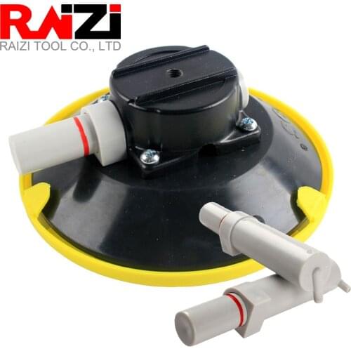 Raizi 6 inch Vacuum Suction Cup M6 Thread Mount Base with 2 Gas Pumps Glass Sucking Seam Setter Manual Vacuum Pump Glass Sucker