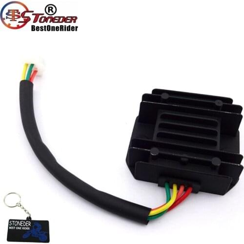 STONEDER 12V 4 Wires 150cc 200cc 250cc Engine Voltage Regulator Rectifier For GY6 Moped Scooter Chinese ATV Quad Pit Dirt Bike