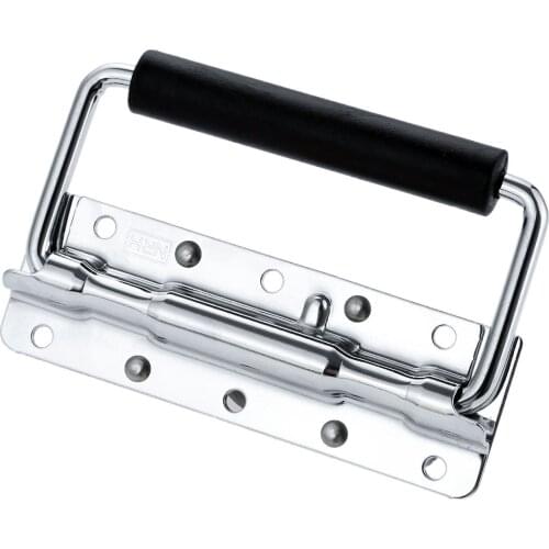 1Pc Metal Flight Case Aluminum Air Box Chest Pull Handle Spring Loaded Toolbox Cabinet Door Cupboard Chest Pull Handle Pull Grip