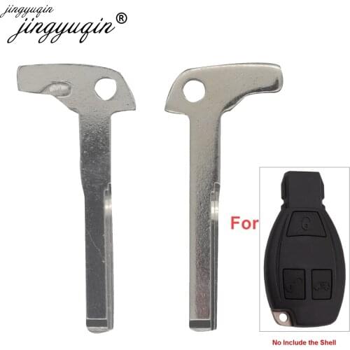 Jingyuqin 10pcs Car Smart Remote Key Keyless Blank Blade Uncut Key Case for Mercedes-Benz A E S G CLK SLK ML Class W220