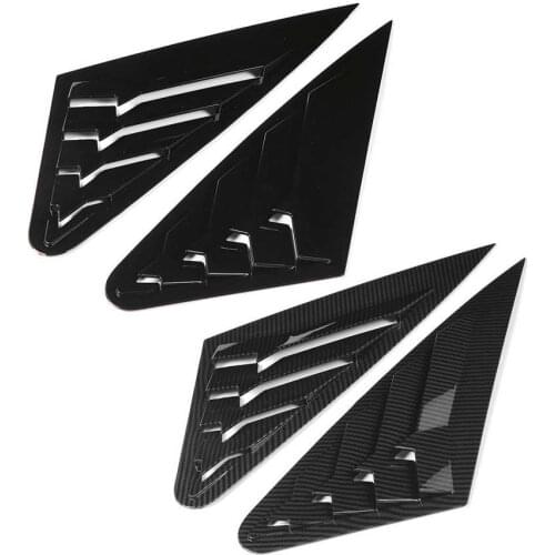 2Pcs Car Side Vent Window Scoop Louver Trim Cover Car Modification Fit for Audi A4 B9 2017 2018 2019 Car Accessories