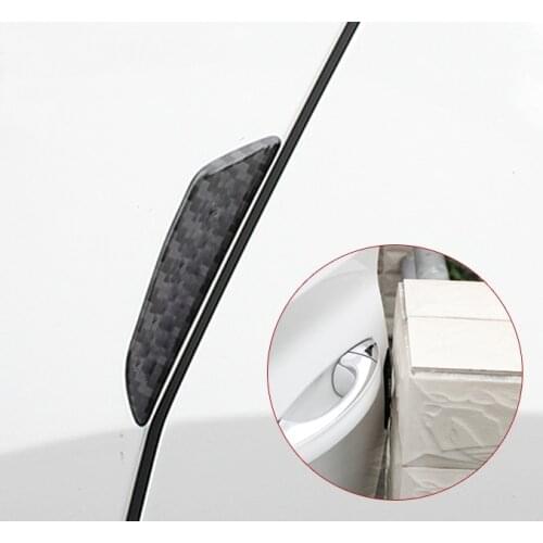 4pc for SKODA KODIAQ Car door Crash bar Scuff Scratch carbon fibre