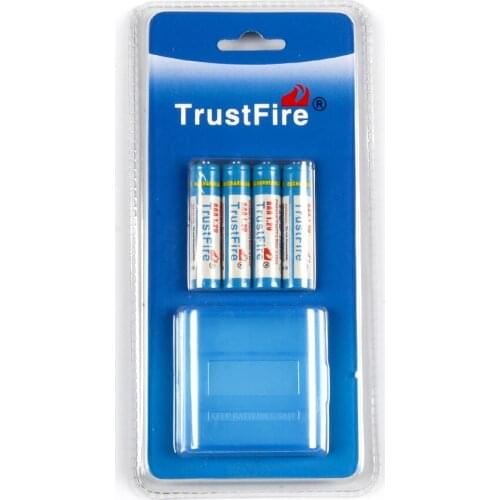 8pcs/lot Trustfire AAA 900mAh 1.2V Rechargeable Ni-MH Battery With Package Box For Toy Flashlight Remote Control,4pcs/card