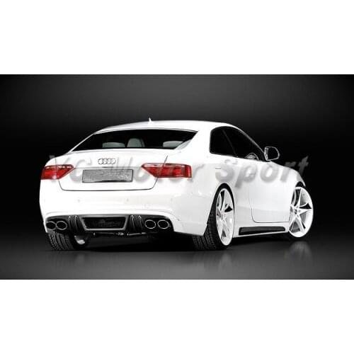 Car Accessories Carbon Fiber RG Style Quad Exhaust Rear Diffuser Fit For 2009-2012 A5 B8 2D Coupe Rear Diffuser Lip