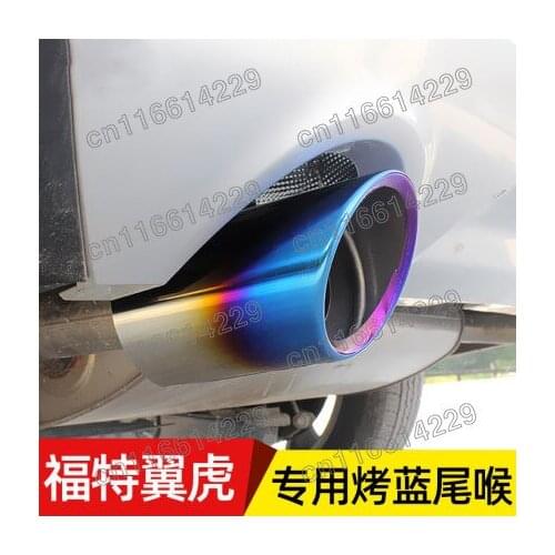 Stainless steel Car muffler tail throat modification For Ford Kuga 2012 2013 2014 2015 2016 2017 2018 2019 Car styling