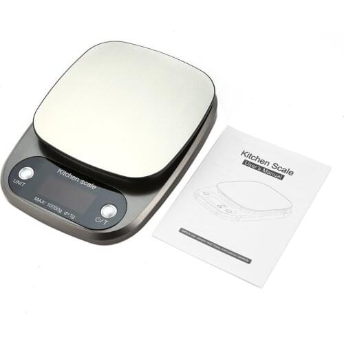 OUTAD Digital Scale 10kg/0.1g High Accuracy Kitchen Scale Stainless Steel LCD Pocket Weighing Scales Jewelry Weight Balance