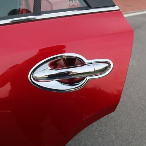 For Mazda 6 Mazda6 Atenza 2008-2018 ABS Chrome Door Handle Cover & Door Bowl Cover Car Styling Decorate 2010 2012 2013 2014 2015