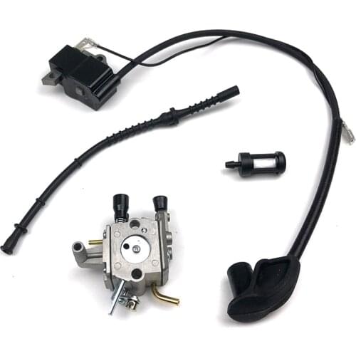 1 Set Carburetor For FS120 FS250 FS200 Trimmer Carburetors For STIHL Ignition Coil Fuel Filter Line Trimmer Carburetors Dropship