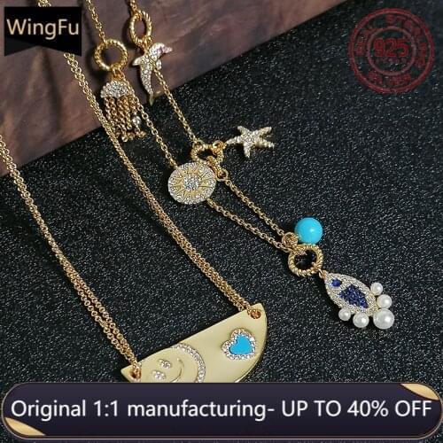 Luxury brand 925 sterling silver monaco jewelry marine life pendant smiley love heart pendant women birthday party gift