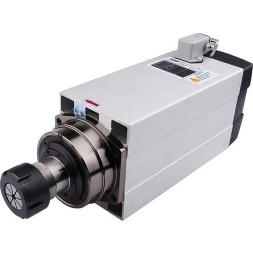 3.5KW 220v/380v ER25 18000rpm SQUARE AIR COOLED SPINDLE MOTOR