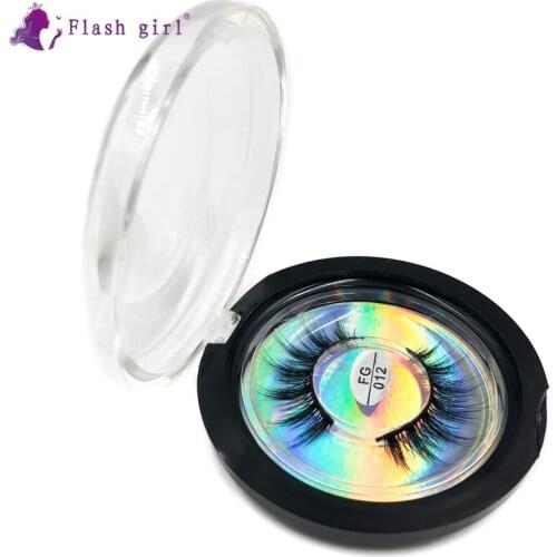 Flash Girl New Style FG012 Reusable 3D Mink False Eyelashes Thick Long Lashes High Volume Fluffy Eyelash Makeup Tool