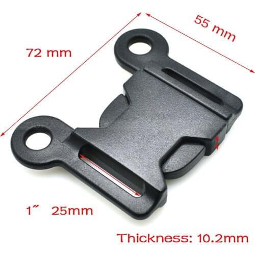 120pcs/pack 1" Webbing Woven Tape Sewing Side Release Buckle Plastic for Backpack Straps