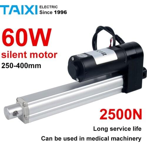 2500N electric linear actuator DC motor driver 250mm 300mm 350MM 400mm remote lift actuator DC24V power-saving noiseless putter