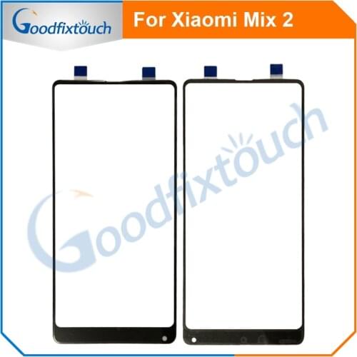 5pcs For Xiaomi Mix 2 Mi Mix2 Touch Screen Glass Panel Sensor Touchpad Front Glass Panel For Xiaomi Mix2 MiMix2 Replacement Part