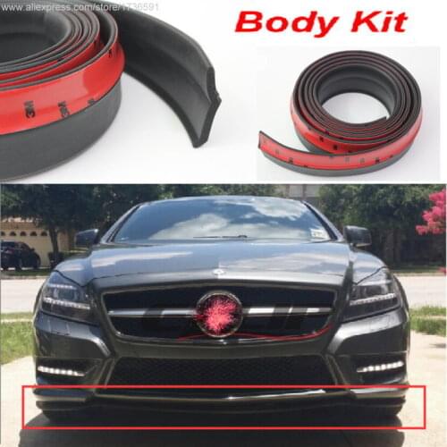 For Mercedes Benz W218 W219 W211 W204 W203 W210 W124 Auto Car Bumper Lips / Spoiler to Tuning / Body Kit Strip / Front Tapes