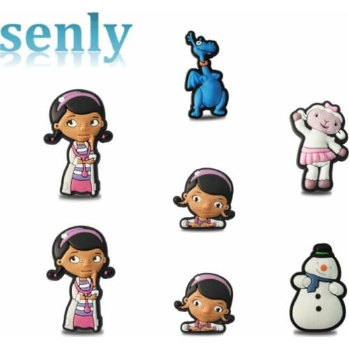 Free shipping 7pcs/Lot PVC shoe decoration/shoe charms/shoe accessories for Wristbands Party Favor Gift