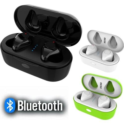 TWS Wireless Sport Earphone Noise Cancelling Bluetooth 5.0 Stereo Headphone WIth Microphone Portable Charging Case For Cellphone
