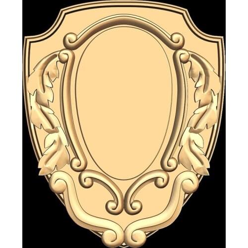 3d STL Model decor medal for CNC Router 3D Printer Artcam Aspire Bas Relief necklace pendant photo frame 3d model file