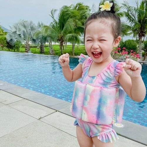 Kids water Bubble buoyancy swimsuit Quick-drying fabric 2020 new buoyancy Girls' swimwear childrens buoyancy swimsuit 8011