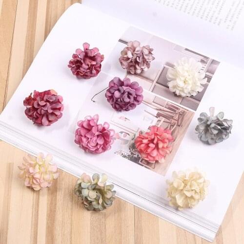 20pcs/lot DIY handmade accessories simulation hydrangea flower head artificial daisy flower head wedding party decoration wreath