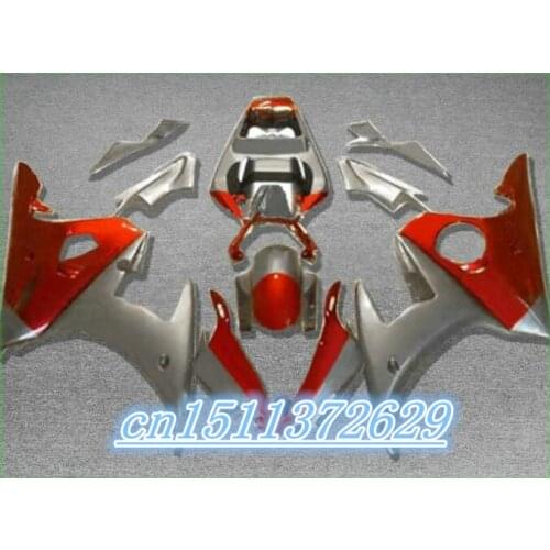 Dor-Fairing kit fit for red silver YZF 2003-2005 R6 body kits YZF R6 03 04 05 high grade fairings set D