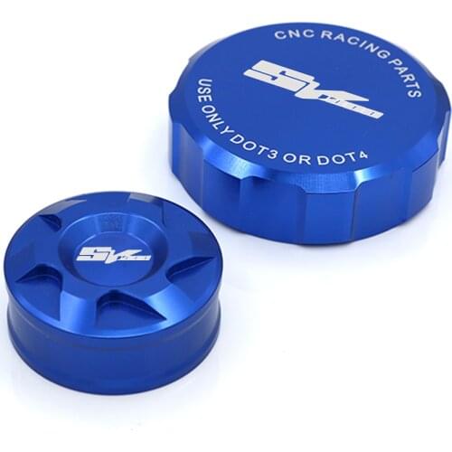 Front Brake Clutch Fluid Reservoir Cover For SUZUKI SV SV1000 2003-2007 Motorcycle Master Cylinder Accessories Cap CNC