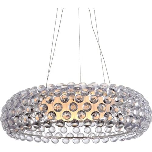 Clear Crystal Sweat Beads Chandelier Living Room Ceiling Pendant Light Dining Room Hanging Lamp bedroom storefront lamp European