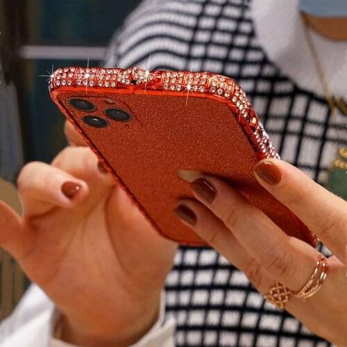 Metal Bumper Glitter Crystal Diamond Case For iPhone 12 11 Pro Max 6 7 8 Plus X Xs Xr Xs Max SE 2020 Case Rhinestone Bling Cover