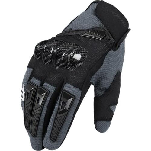 Motorcycle Gloves Breathable Carbon Fiber Racing Gloves Cycling Anti-drop Touch Screen Full Finger Gloves For Bike Moto Cycling