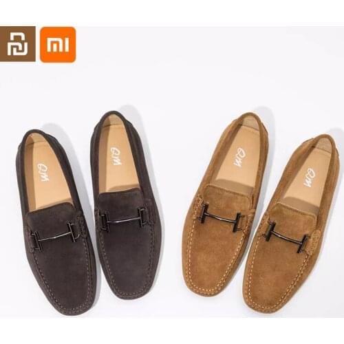 Xiaomi youpin cow suede soft sole casual peas shoes mens comfortable rebound mens single shoes casual shoes