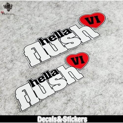 NO.LN273 Hella Fush Style MOTO GP Reflective Sticker Car Sticker Decals Racing Motorcycle Windshield Bike Tank cup