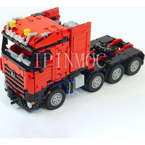 NEW Technology building block reinforced concrete Trailer Trailer Truck moc-7790 remote assembly toys childrens suit MOC-10554