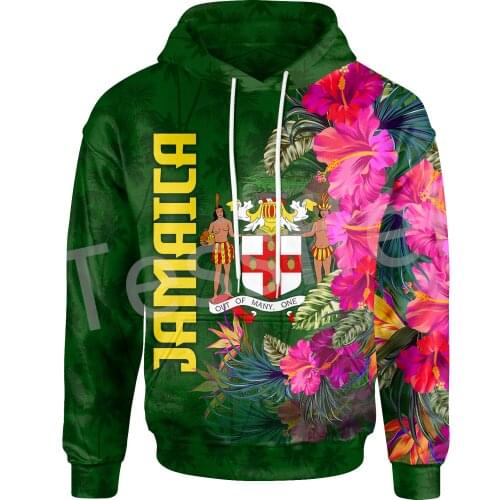 Tessffel County Flag Africa Jamaica King Emblem Lion NewFashion Tracksuit 3DPrint Men/Women Streetwear Harajuku Funny Hoodies B3